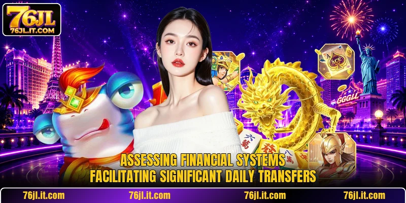 Assessing financial systems facilitating significant daily transfers