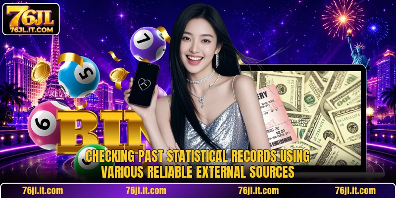 Checking past statistical records using various reliable external sources