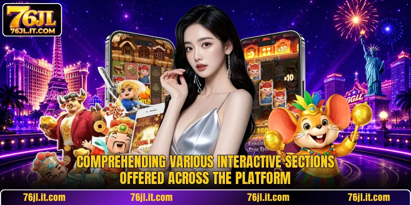 Comprehending various interactive sections offered across the platform