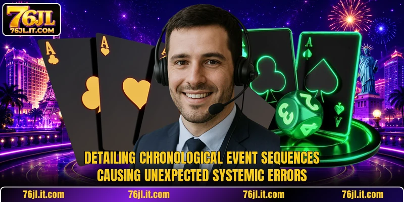 Detailing chronological event sequences causing unexpected systemic errors