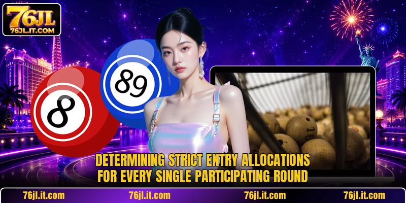 Determining strict entry allocations for every single participating round