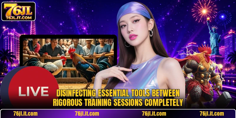 Disinfecting essential tools between rigorous training sessions completely