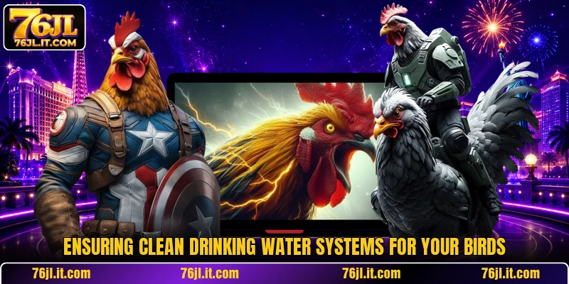 Ensuring clean drinking water systems for your birds
