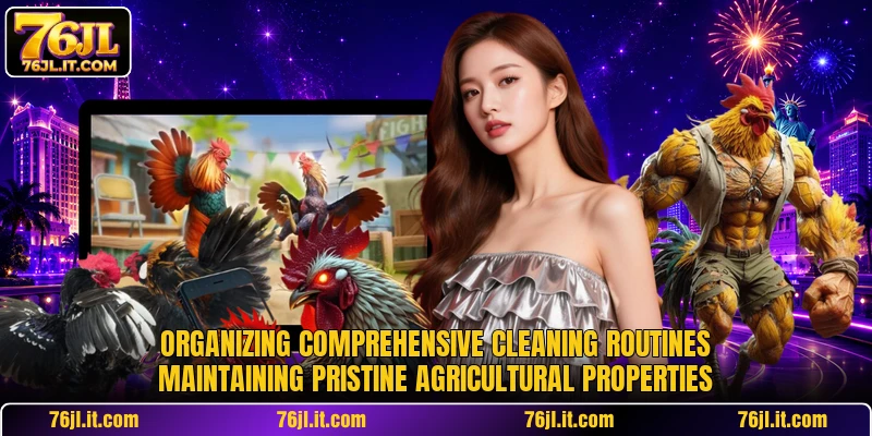 Organizing comprehensive cleaning routines maintaining pristine agricultural properties